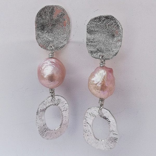 Silver Honesty drop earrings